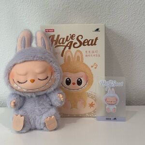 Authentic POP MART Labubu Have a Seat ZIZI Purple Color